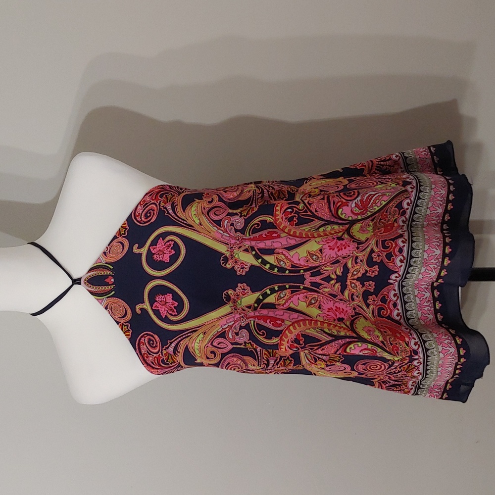 Halter neck tie with tassles